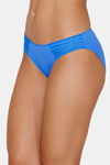Zivame Airy Lace Low Rise Full Coverage Bikini Panty - Blue — thumbnail 3